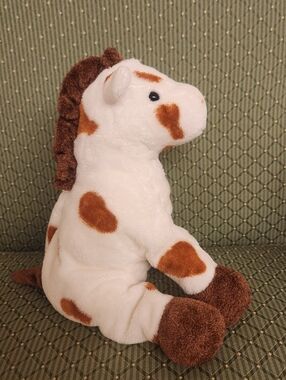 Ty Vintage Beanie Plush Puffies Gallop White & Brown Horse Stuffed Animal